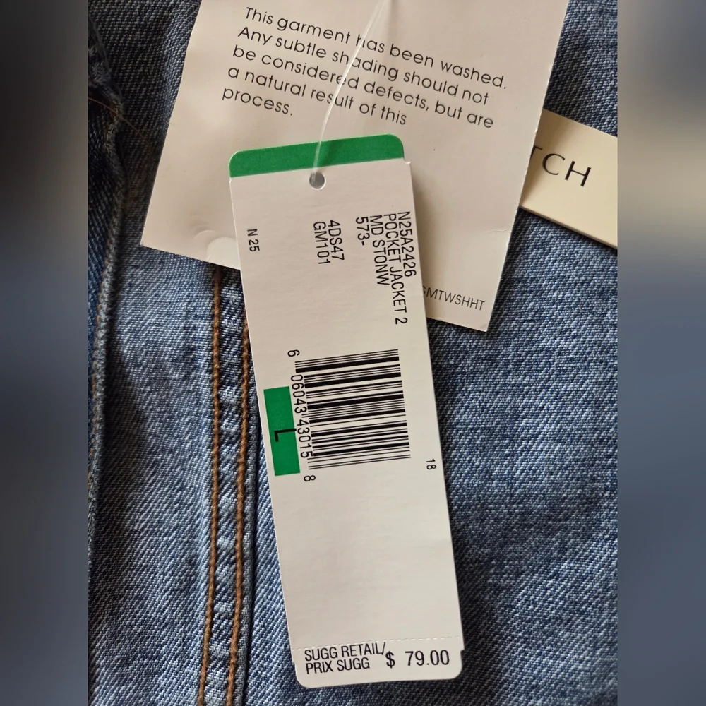 NWT! Jones Sport Women's Stretch Denim Jacket - Picture 6 of 6